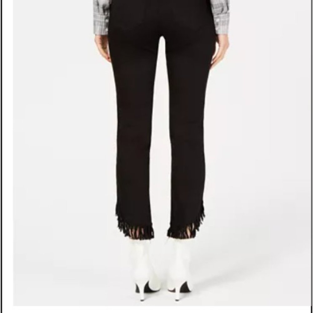 INC International Concepts Fringe-Hem Jeans